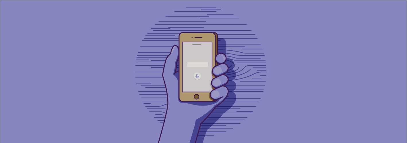 hand holding iPhone